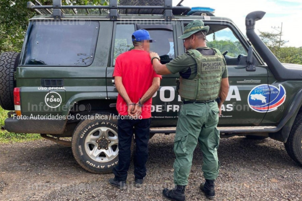 Nicaragüense detenido por sobornar a la Policía de Fronteras en Costa Rica